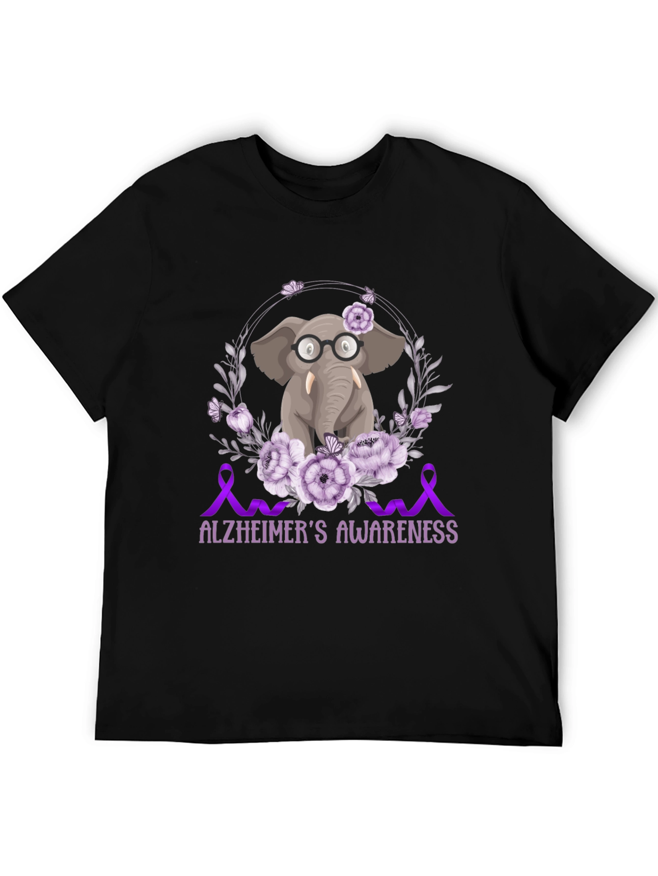 Alzheimers Awareness Elephant T-Shirt