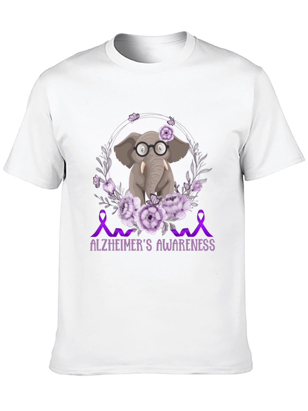 Alzheimers Awareness Elephant T-Shirt