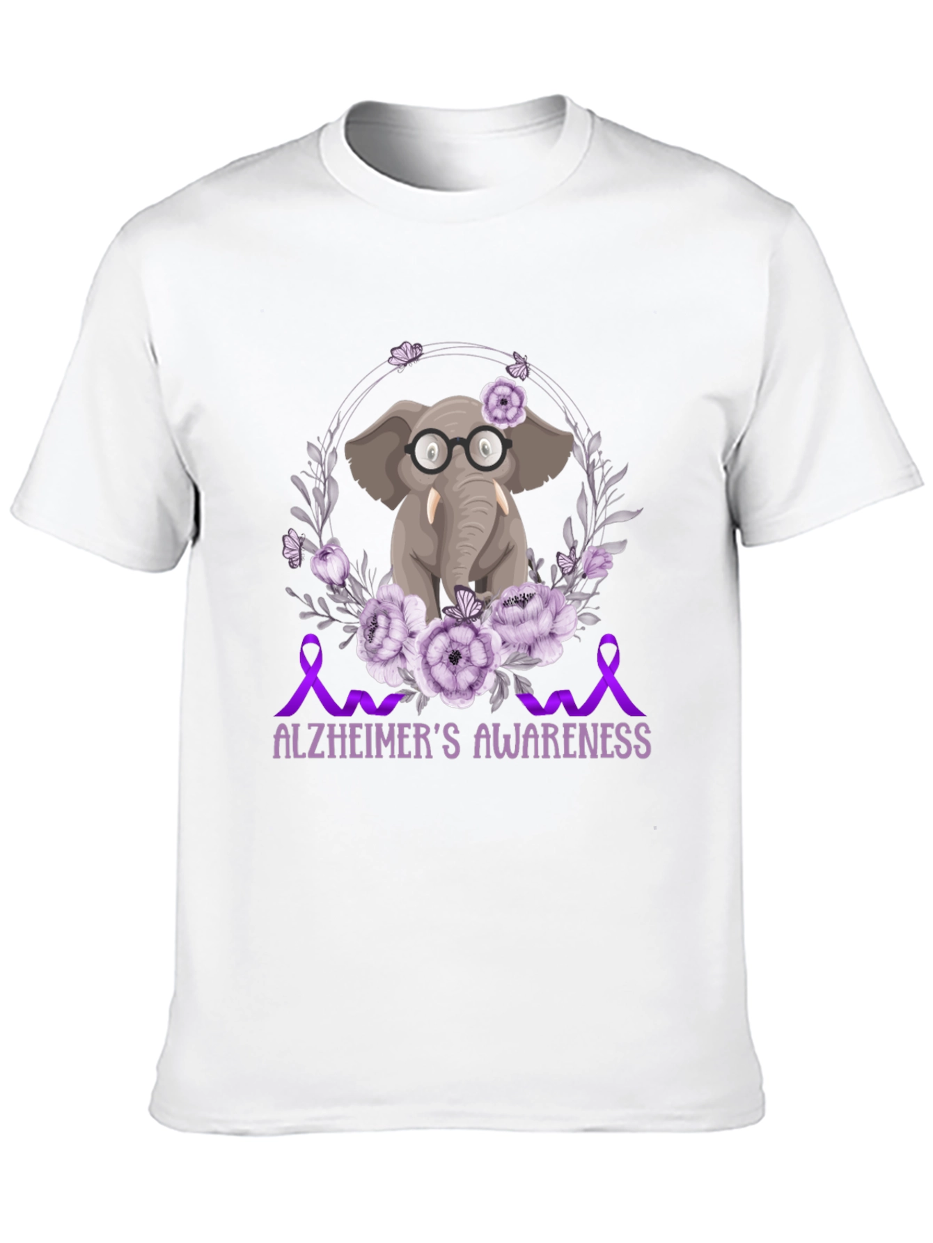 Alzheimers Awareness Elephant T-Shirt