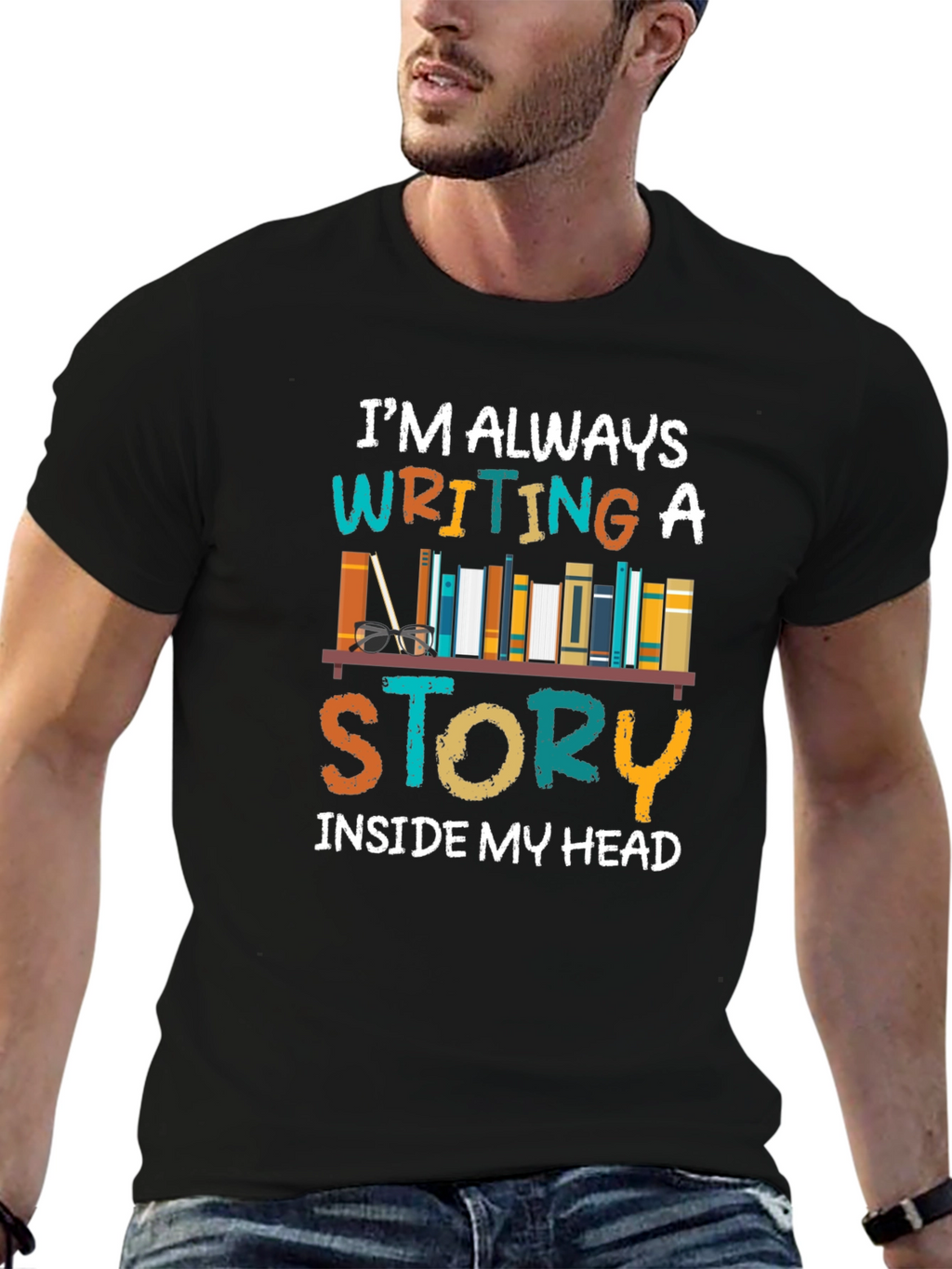 Book Lover T-Shirt: Writing a Story