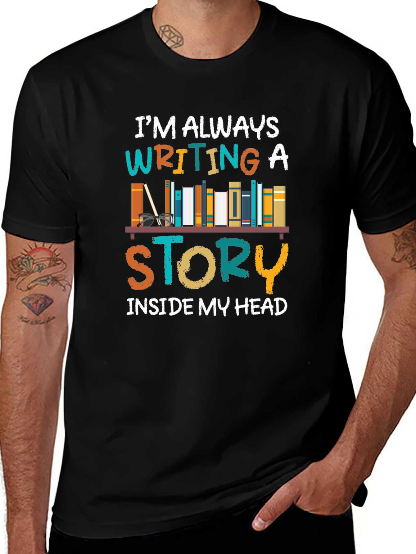 Book Lover T-Shirt: Writing a Story