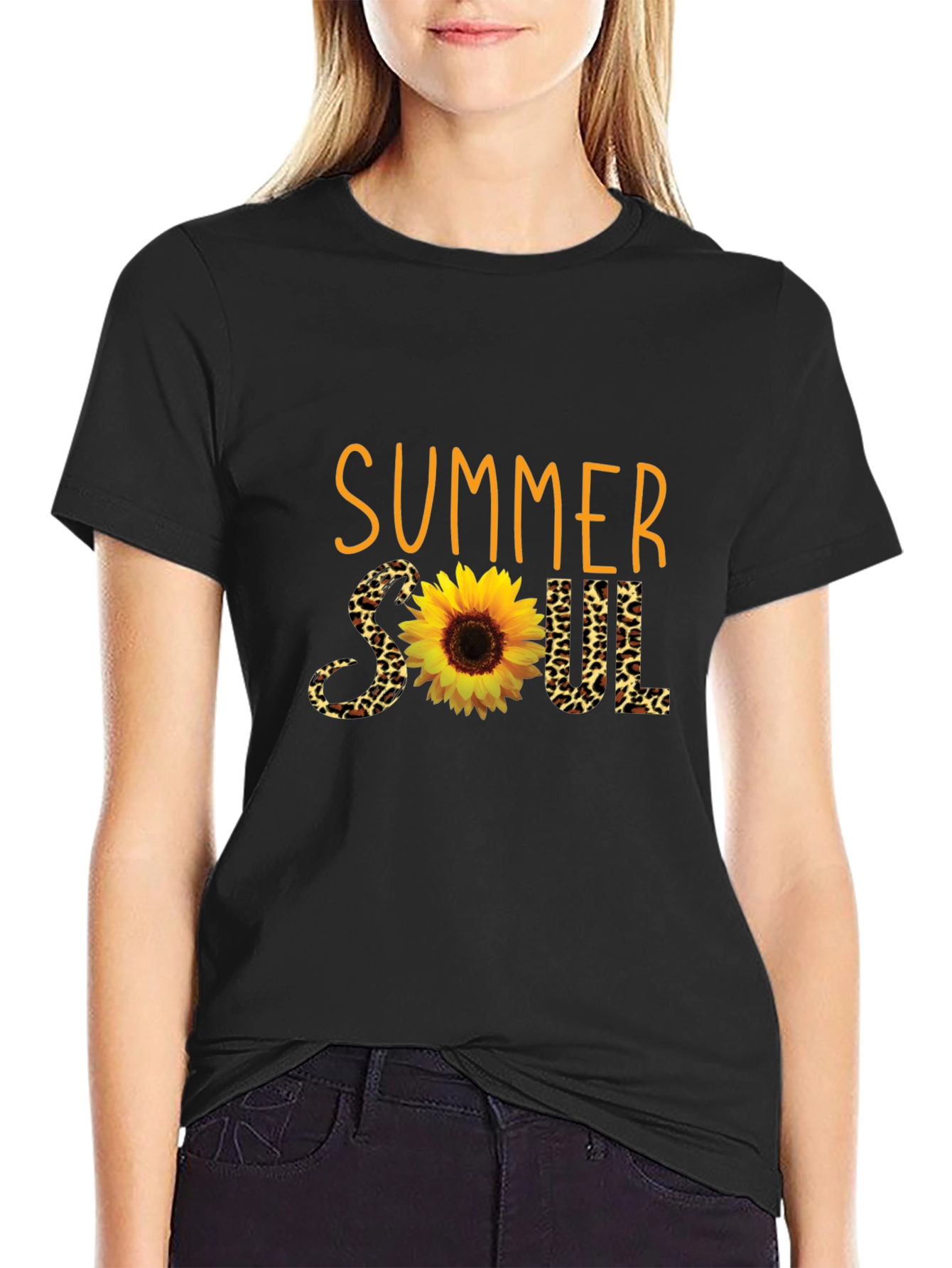 Summer Soul Sunflower Graphic T-Shirt