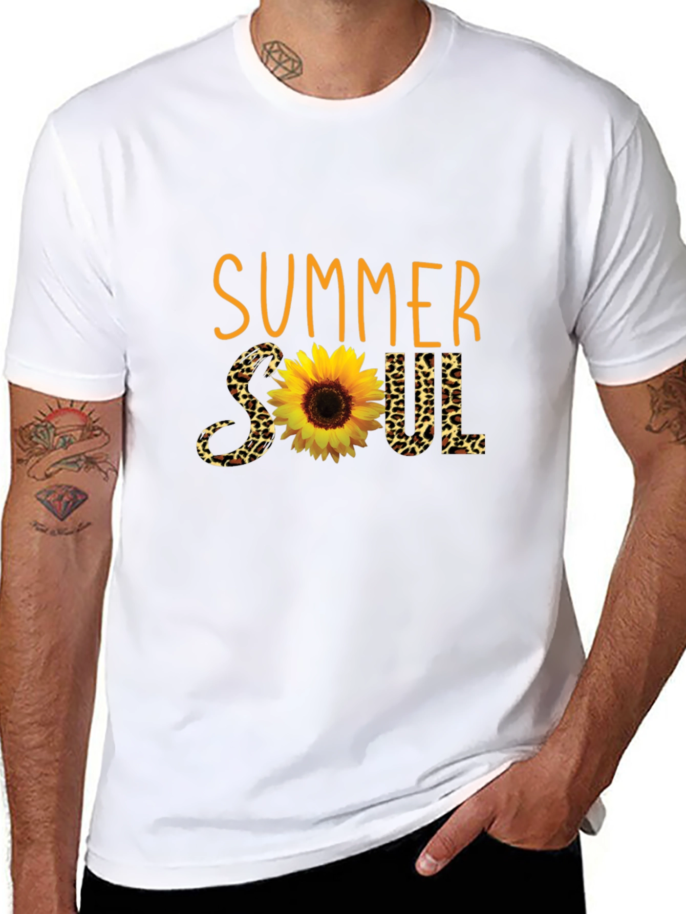 Summer Soul Sunflower Graphic T-Shirt