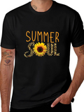 Summer Soul Sunflower Graphic T-Shirt