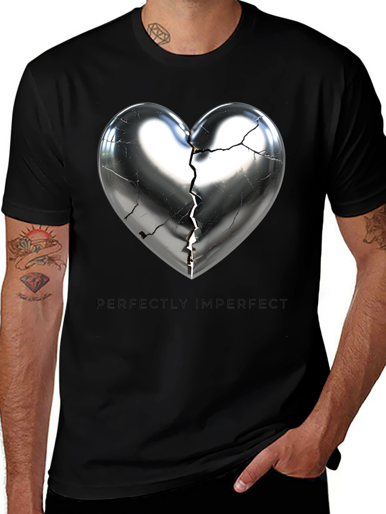 Perfectly Imperfect Broken Heart Graphic Tee