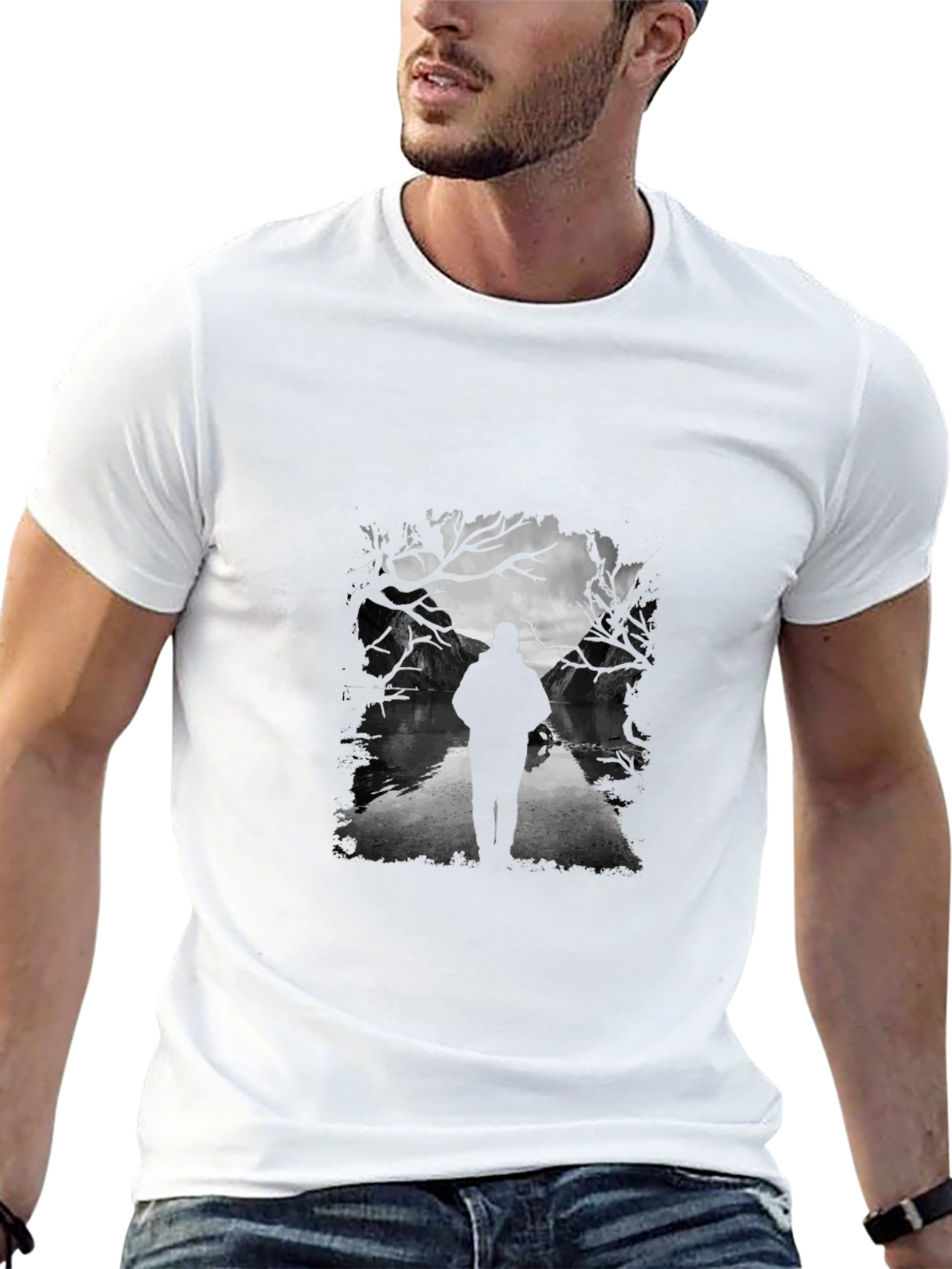 Silhouette River T-Shirt - Black