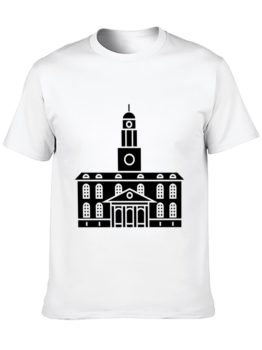 Black Building Graphic T-Shirt