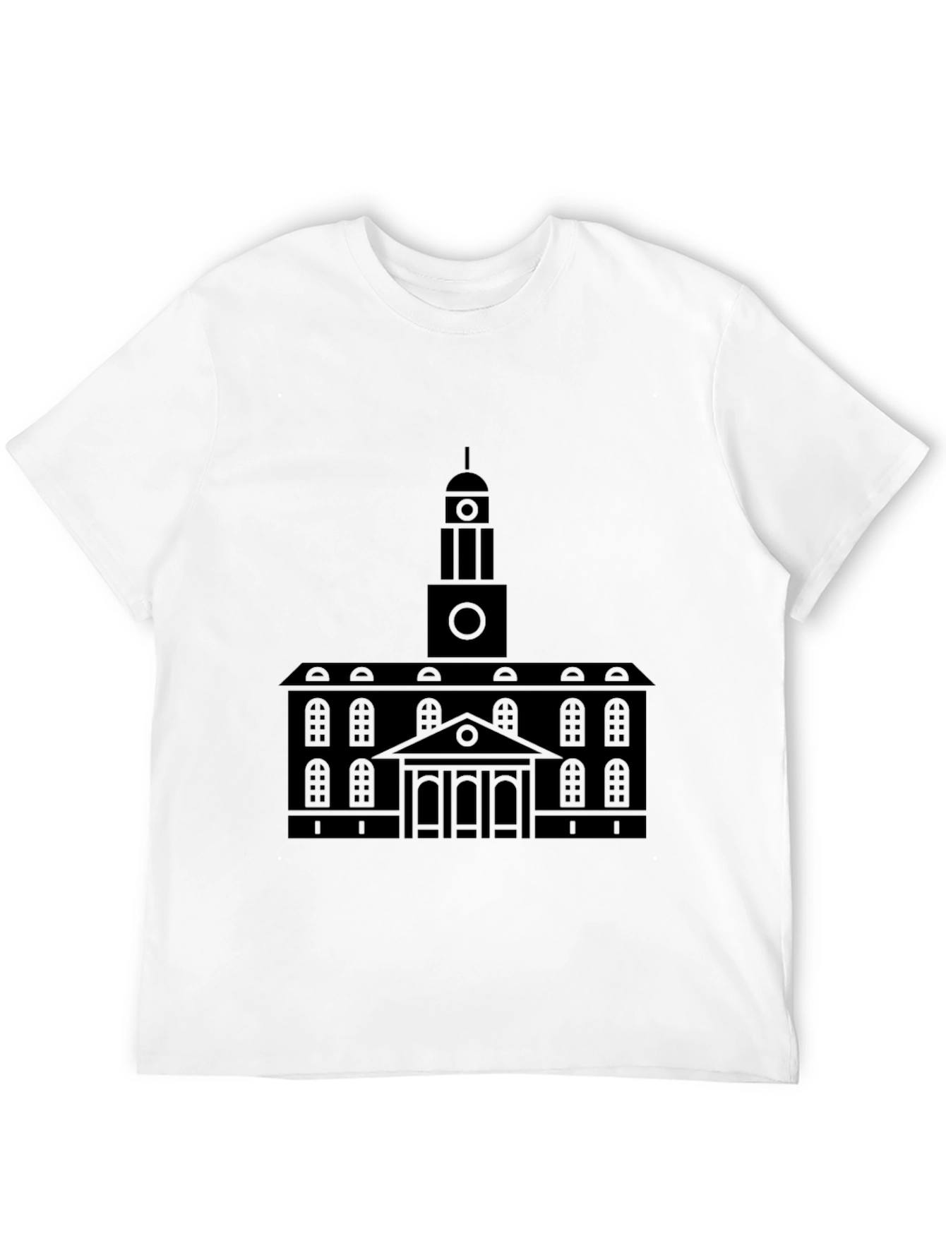 Black Building Graphic T-Shirt
