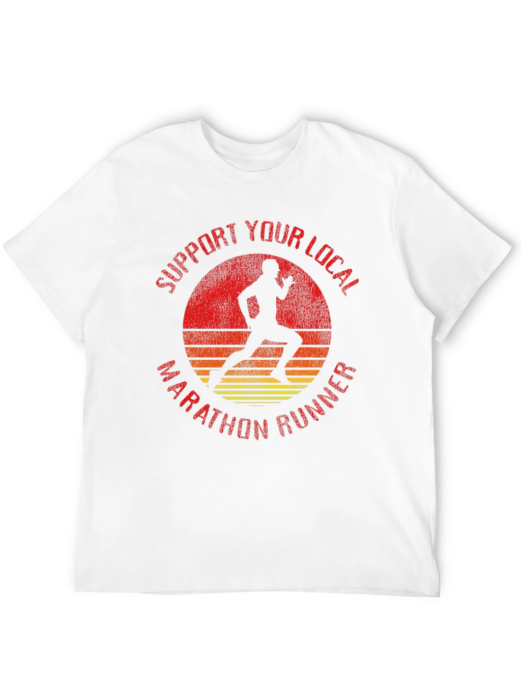 Support Local Marathon Runner Graphic Tee