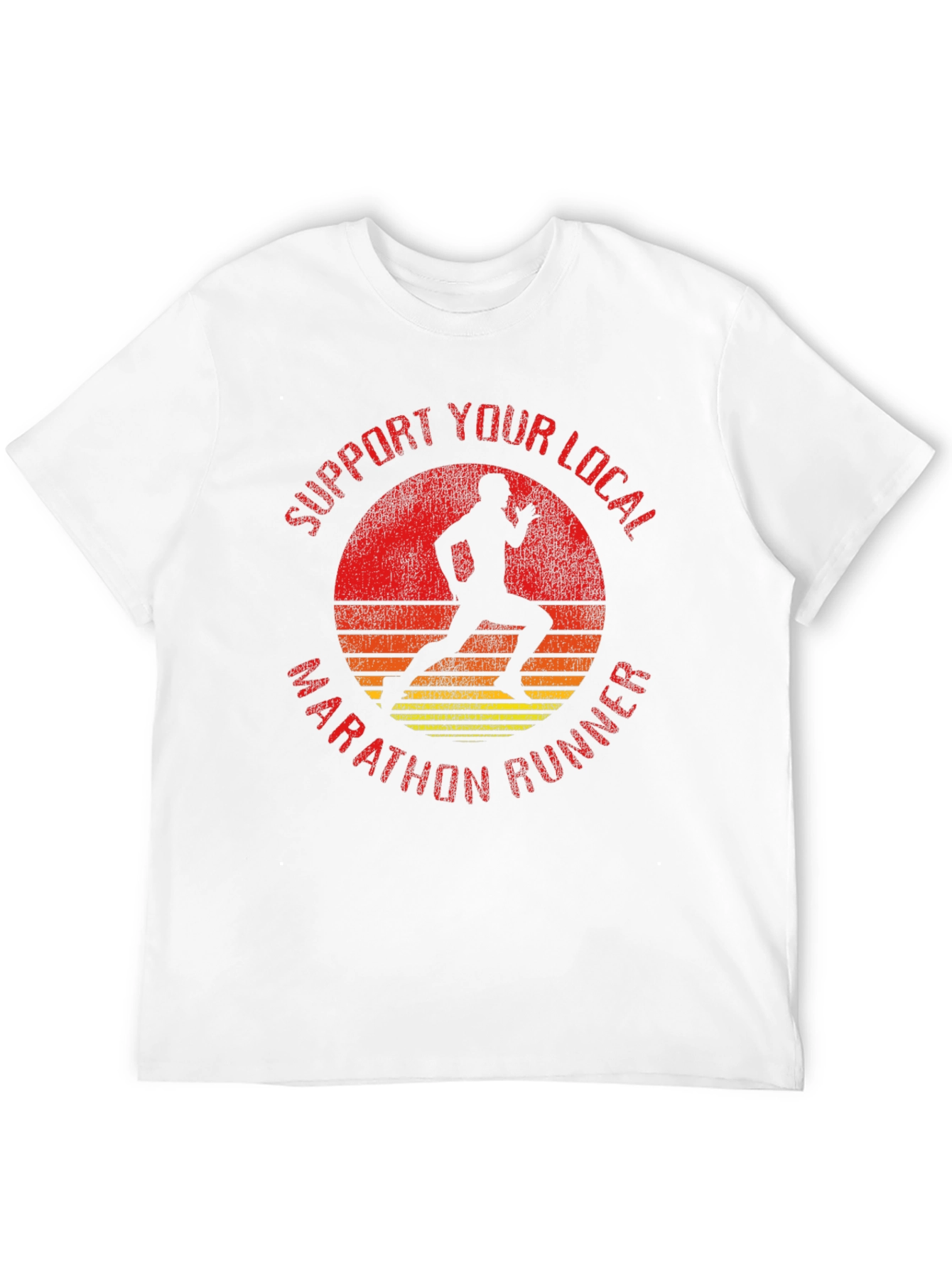 Support Local Marathon Runner Graphic Tee