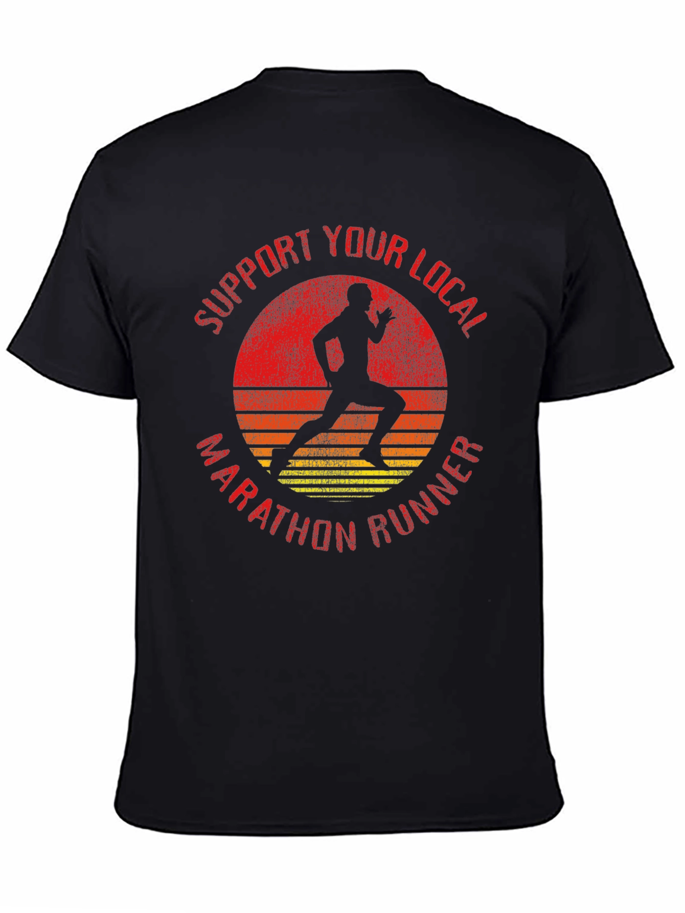 Support Local Marathon Runner Graphic Tee