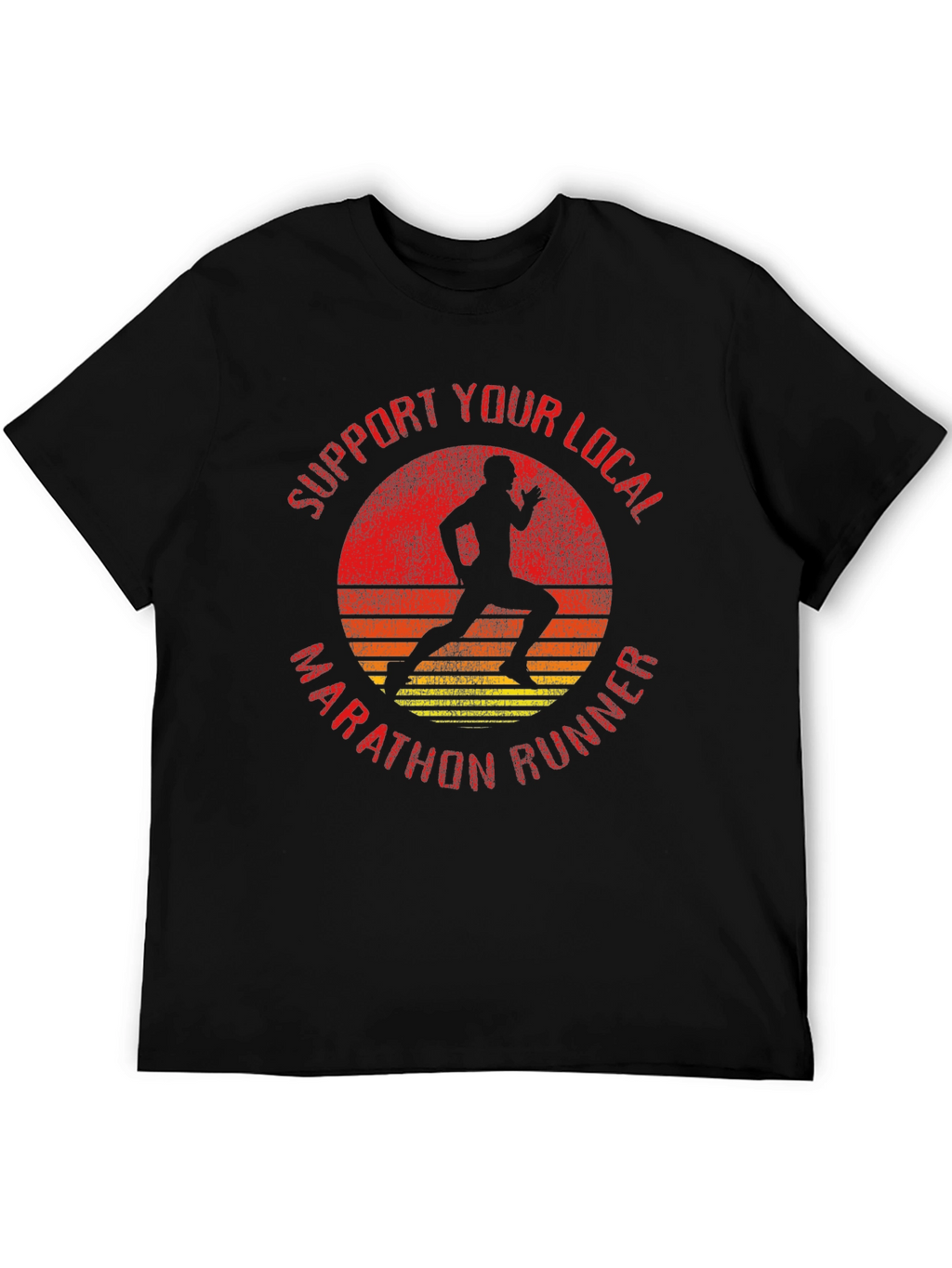 Support Local Marathon Runner Graphic Tee