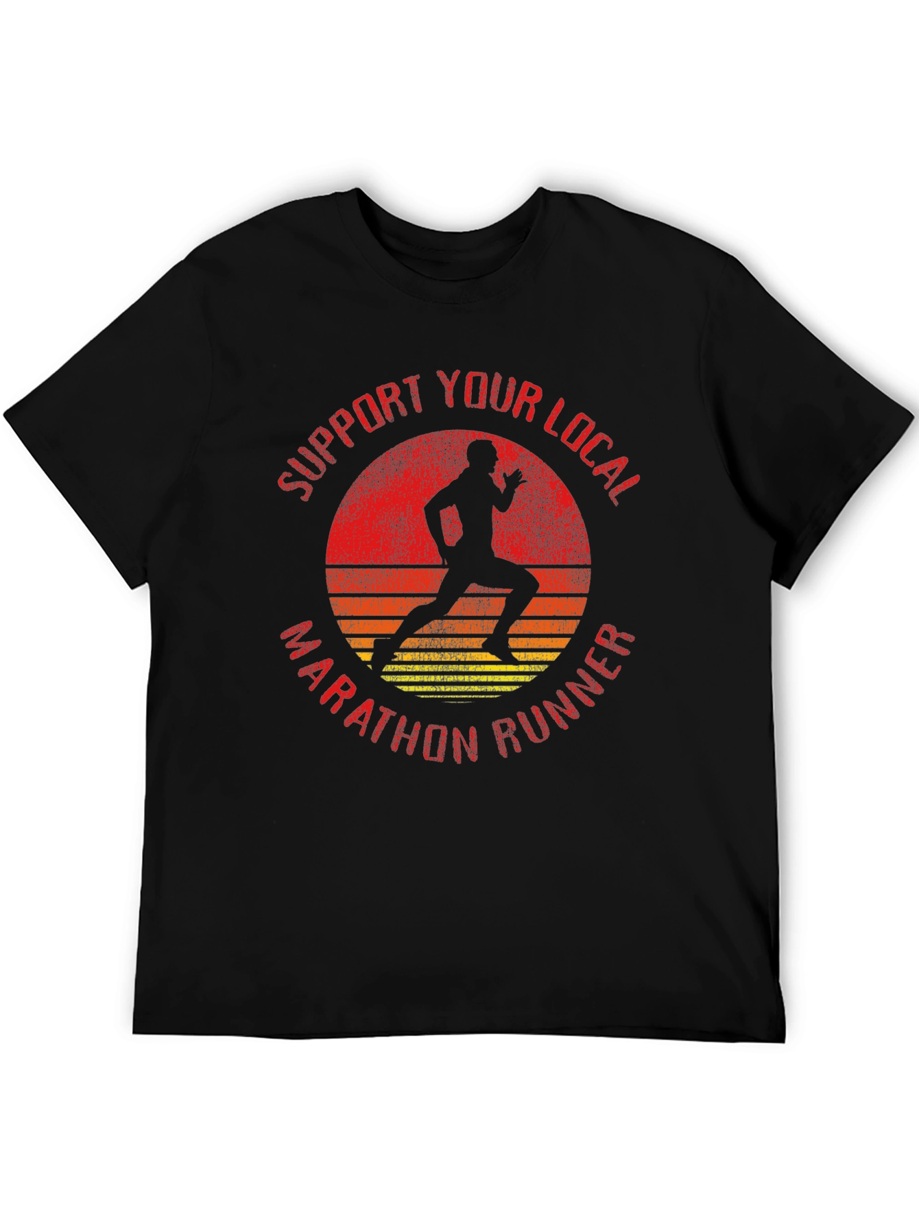 Support Local Marathon Runner Graphic Tee