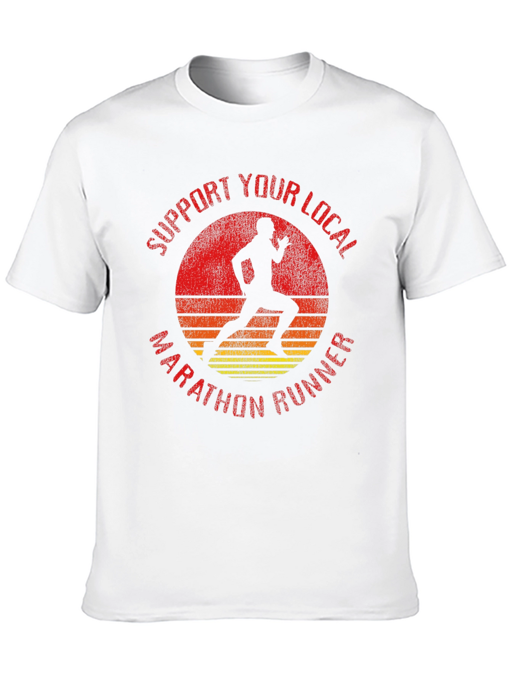 Support Local Marathon Runner Graphic Tee