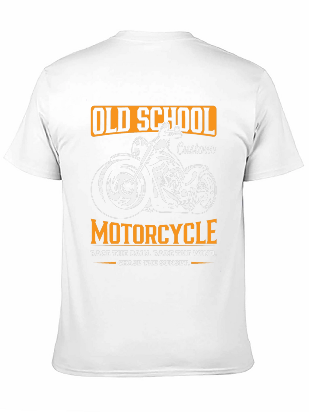 Old School Motorcycle Custom Graphic T-Shirt