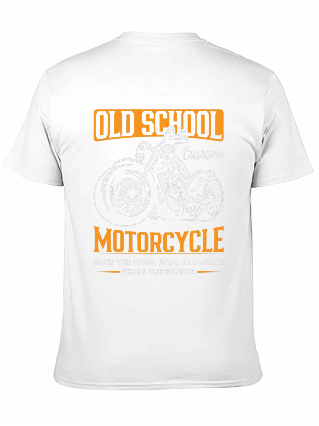 Old School Motorcycle Custom Graphic T-Shirt