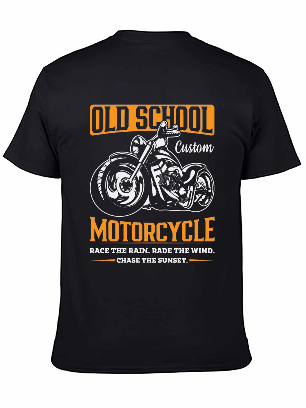 Old School Motorcycle Custom Graphic T-Shirt