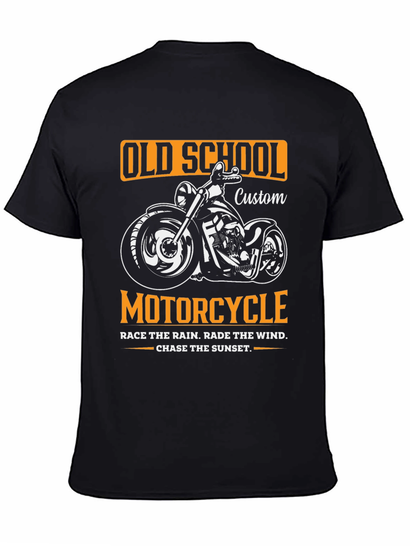 Old School Motorcycle Custom Graphic T-Shirt