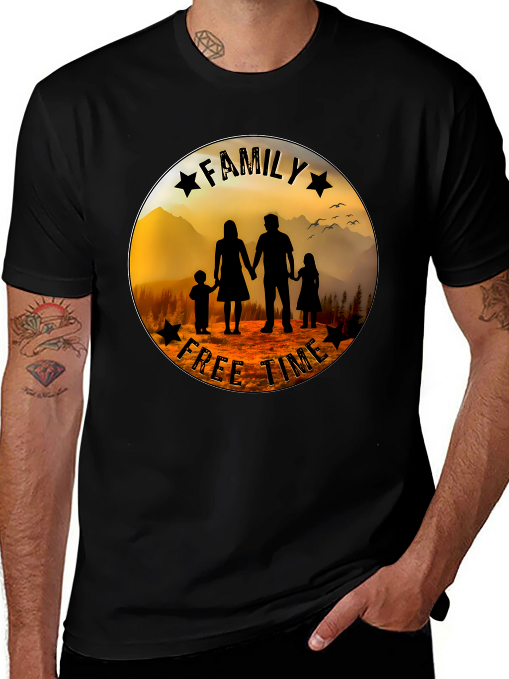 Family Free Time Graphic Tee