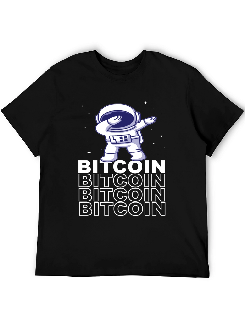Bitcoin Astronaut Dabbing Graphic Tee