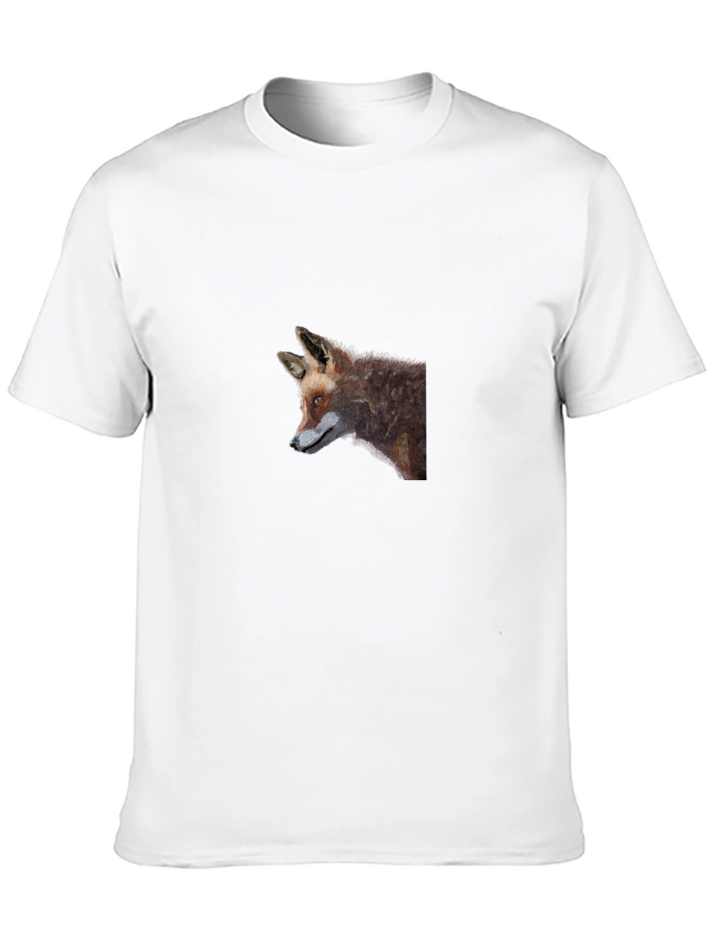 Fox Graphic Tee - Black Cotton T-Shirt