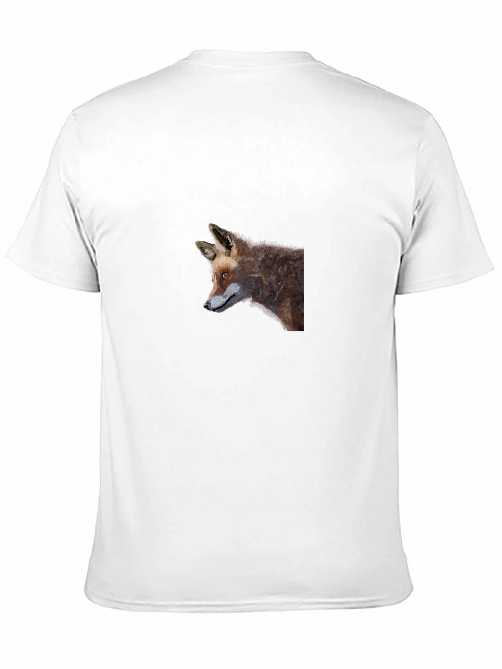 Fox Graphic Tee - Black Cotton T-Shirt