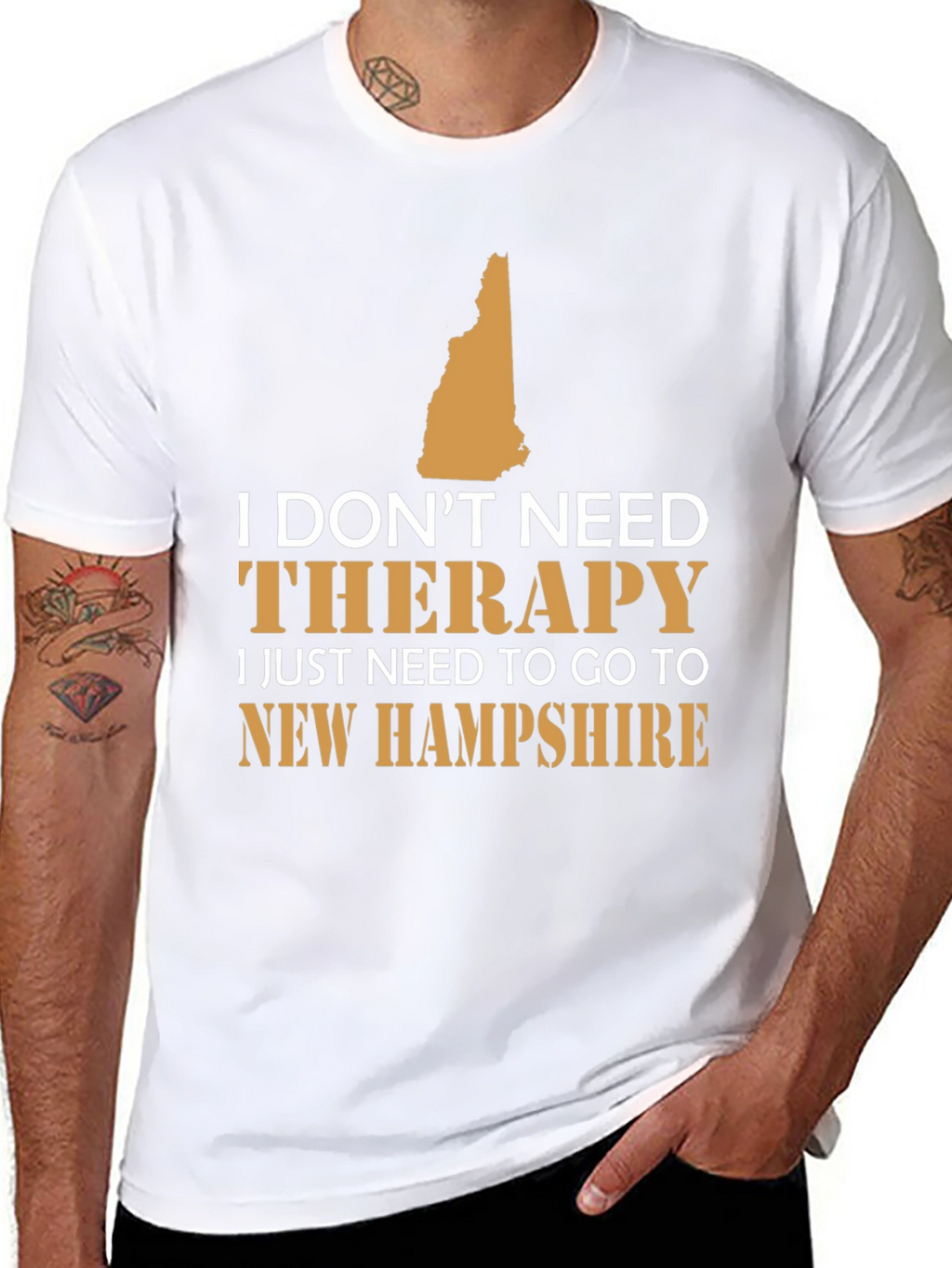 New Hampshire Therapy T-Shirt: State Pride Tee