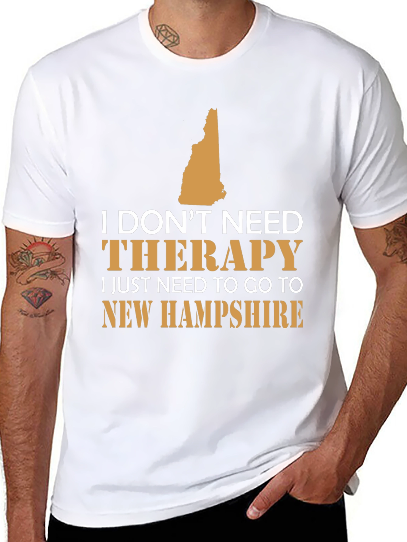 New Hampshire Therapy T-Shirt: State Pride Tee