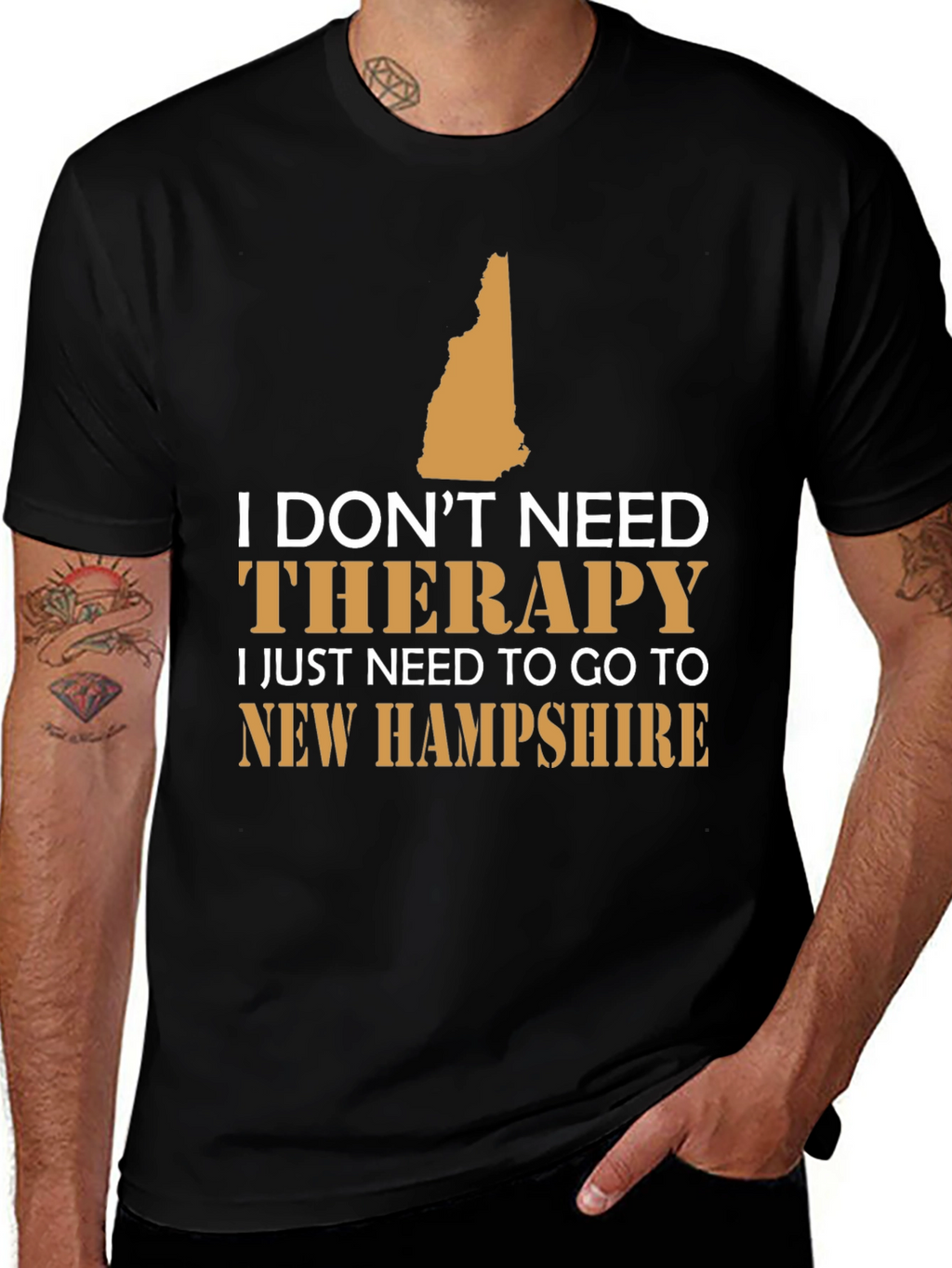 New Hampshire Therapy T-Shirt: State Pride Tee