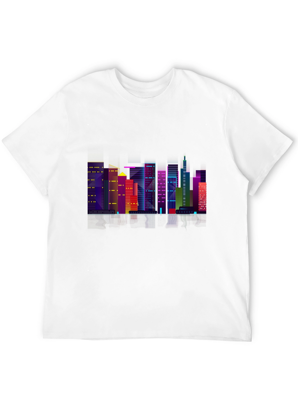 Cityscape Graphic Black T-Shirt