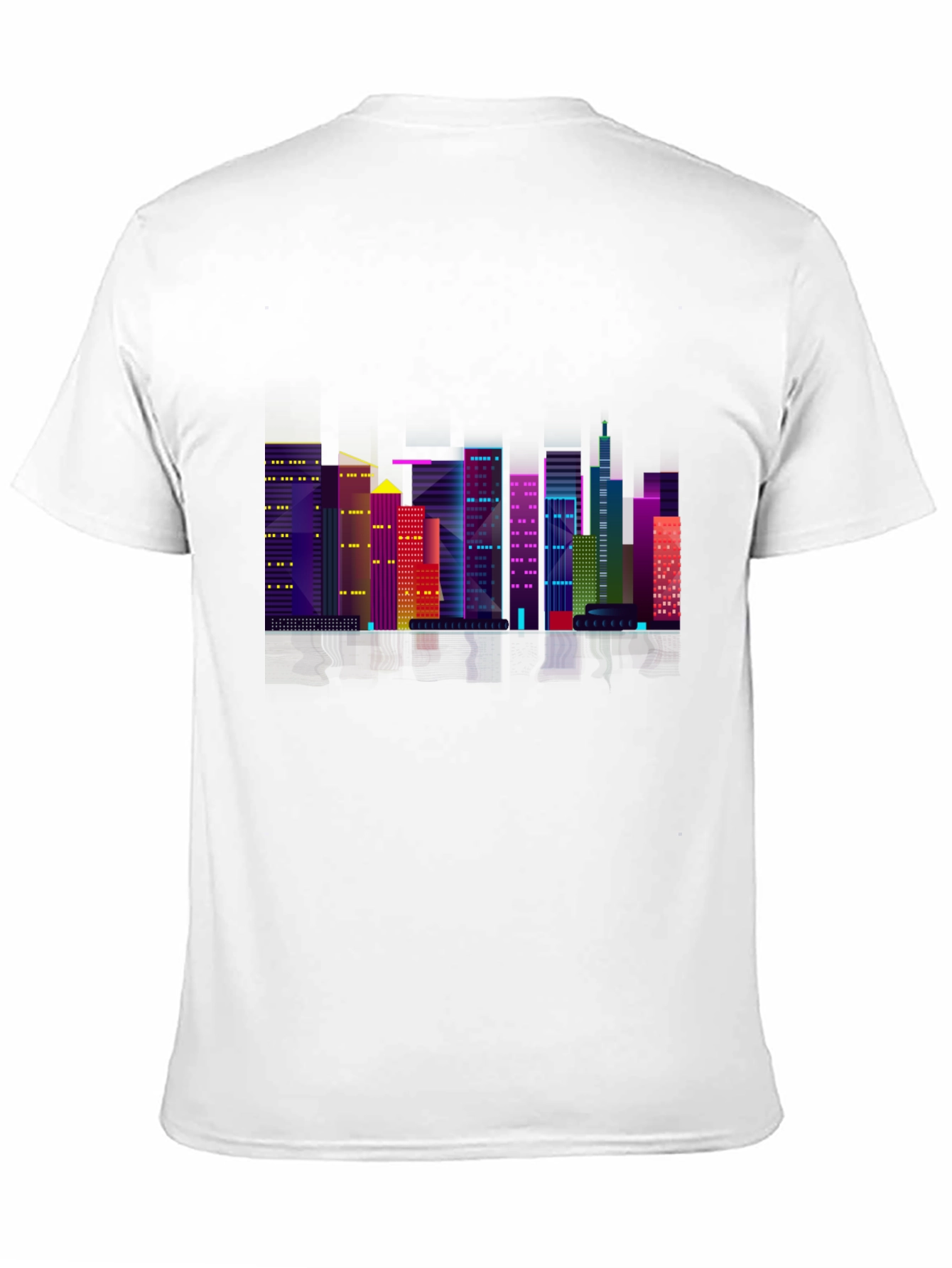 Cityscape Graphic Black T-Shirt