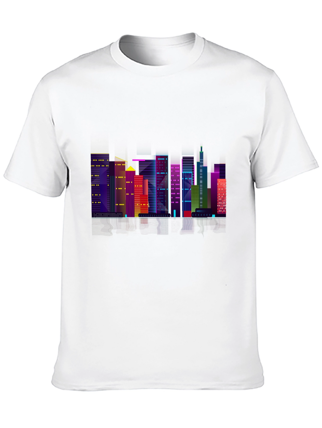 Cityscape Graphic Black T-Shirt