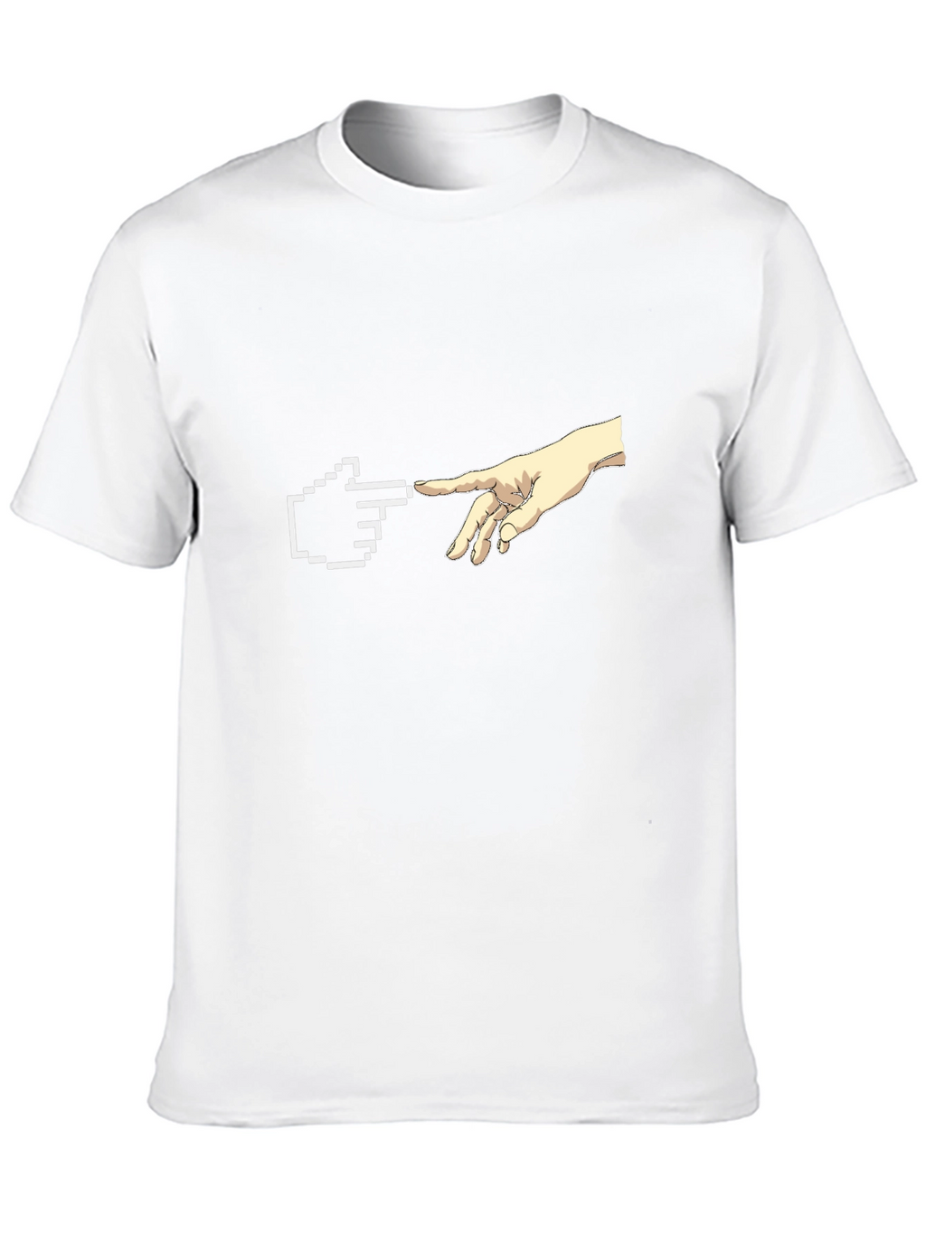 Creation Pixel Hand T-Shirt - Black Graphic Tee