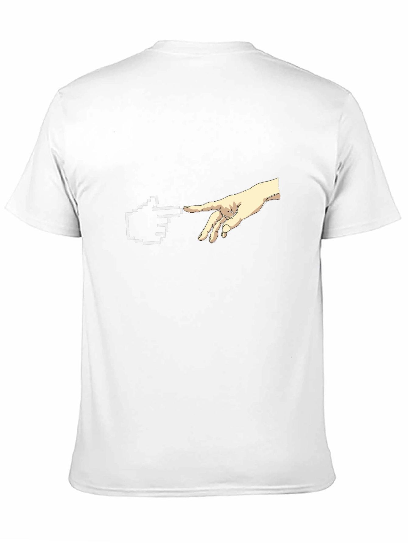 Creation Pixel Hand T-Shirt - Black Graphic Tee