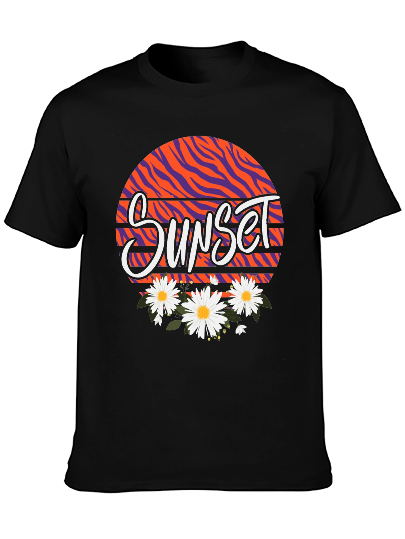 Sunset Floral Graphic Tee - Unisex