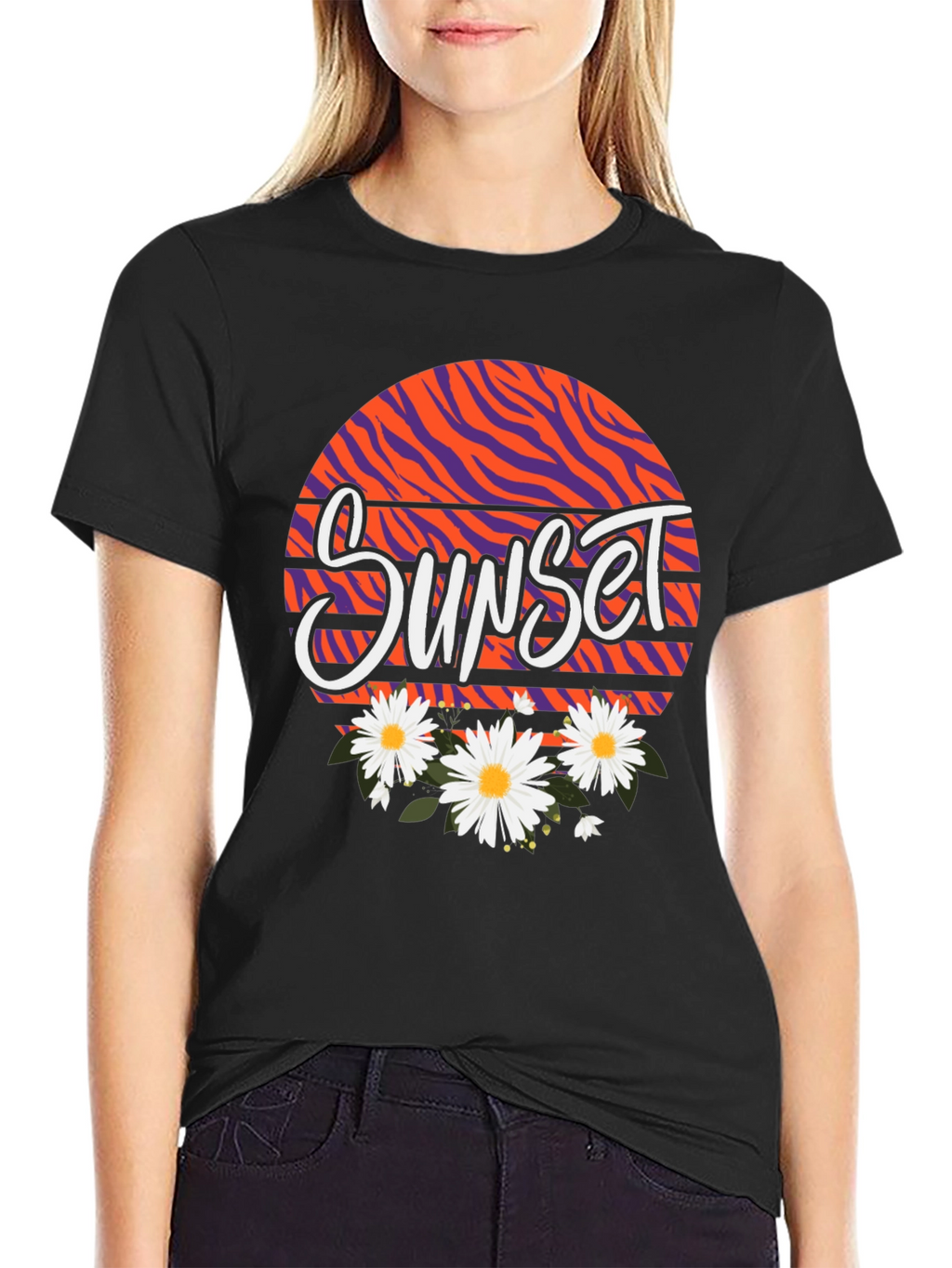 Sunset Floral Graphic Tee - Unisex