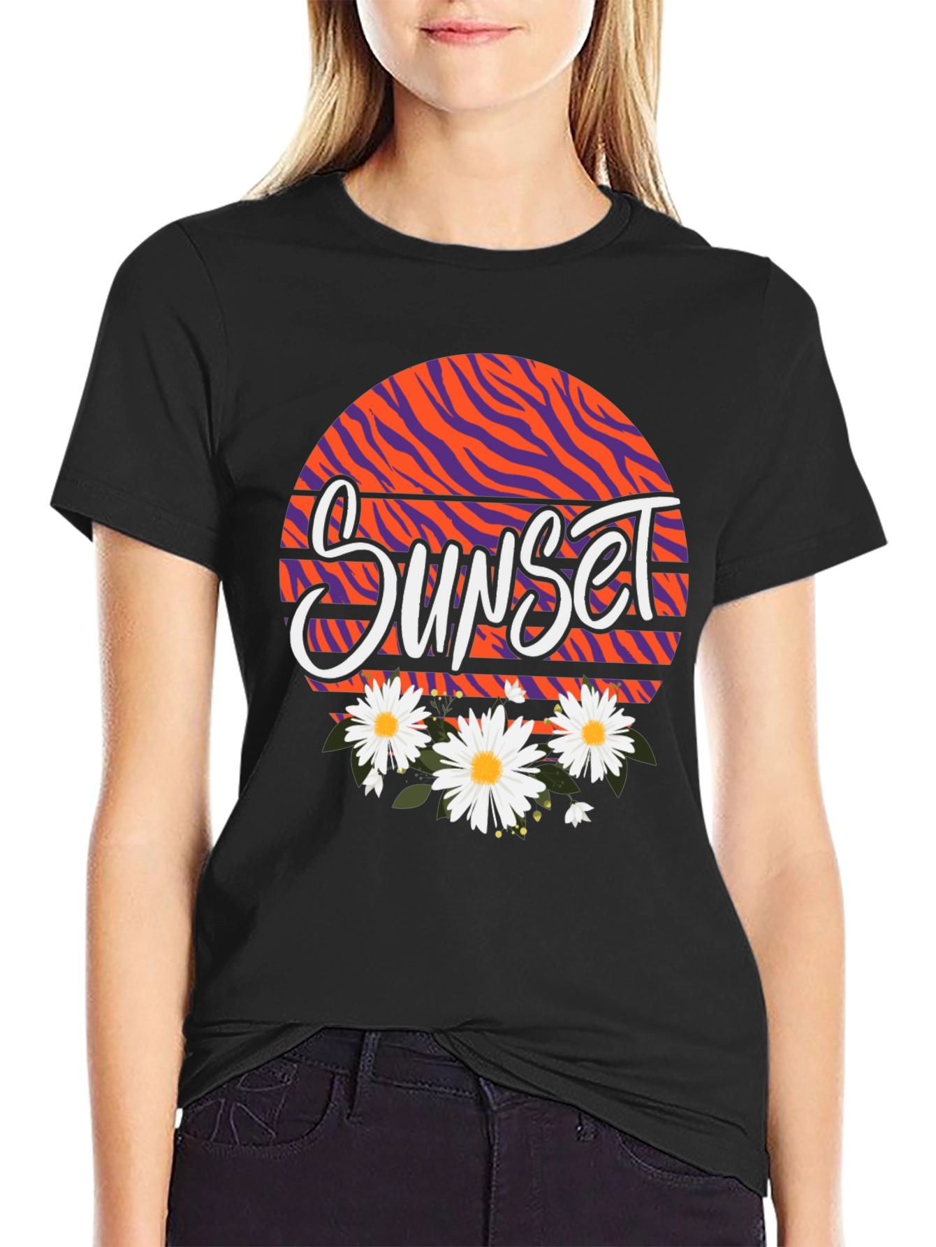 Sunset Floral Graphic Tee - Unisex