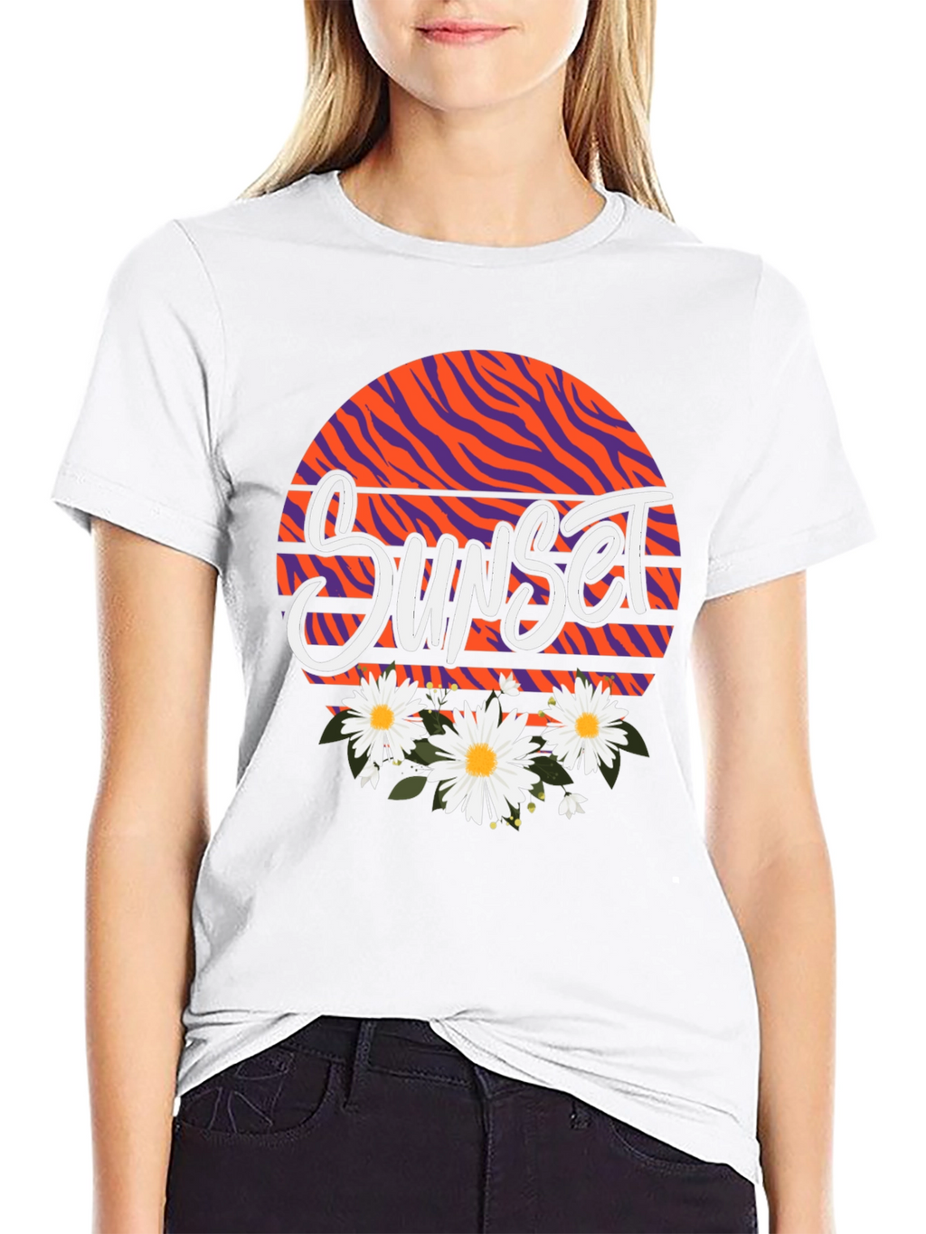 Sunset Floral Graphic Tee - Unisex
