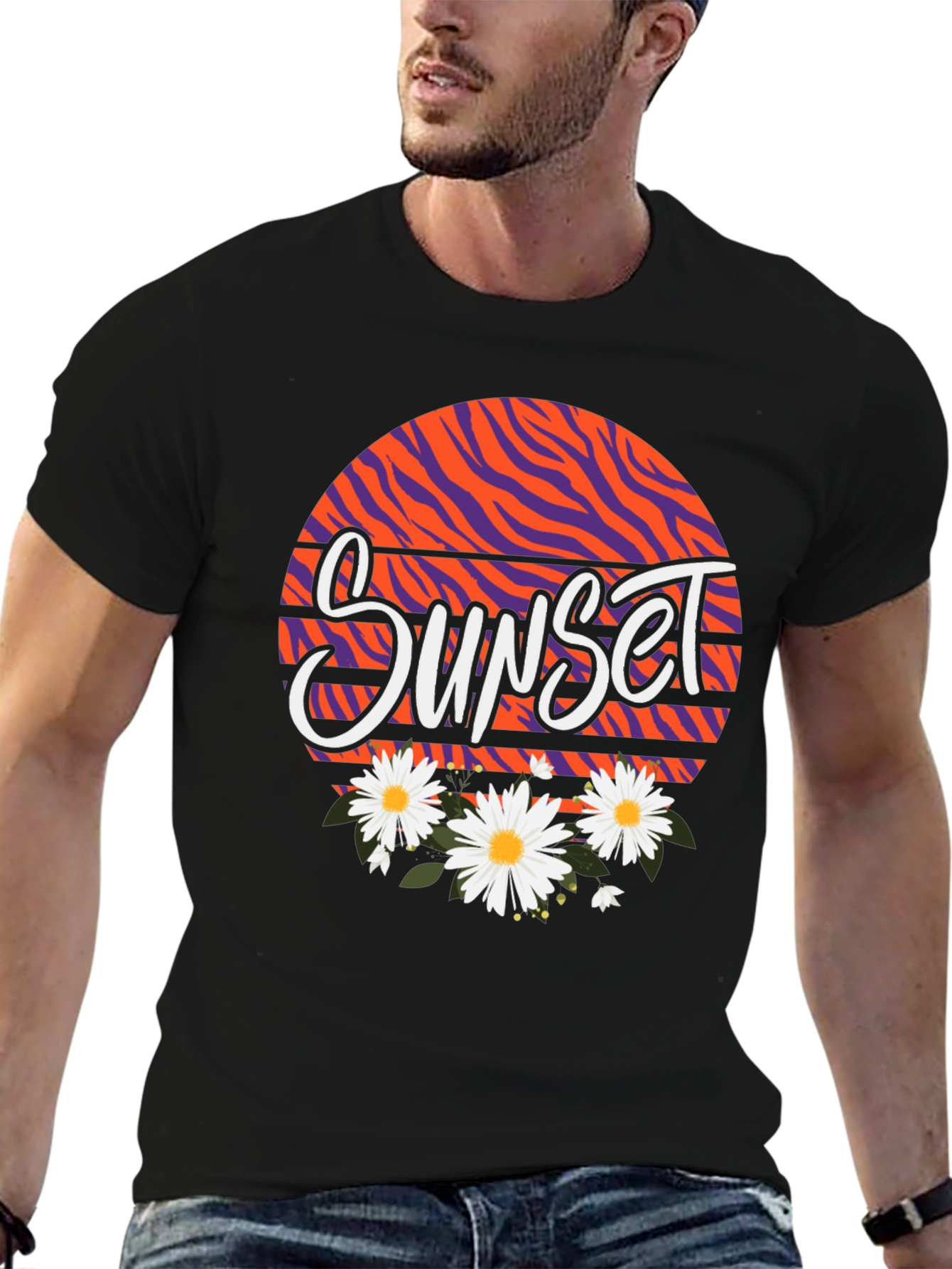 Sunset Floral Graphic Tee - Unisex