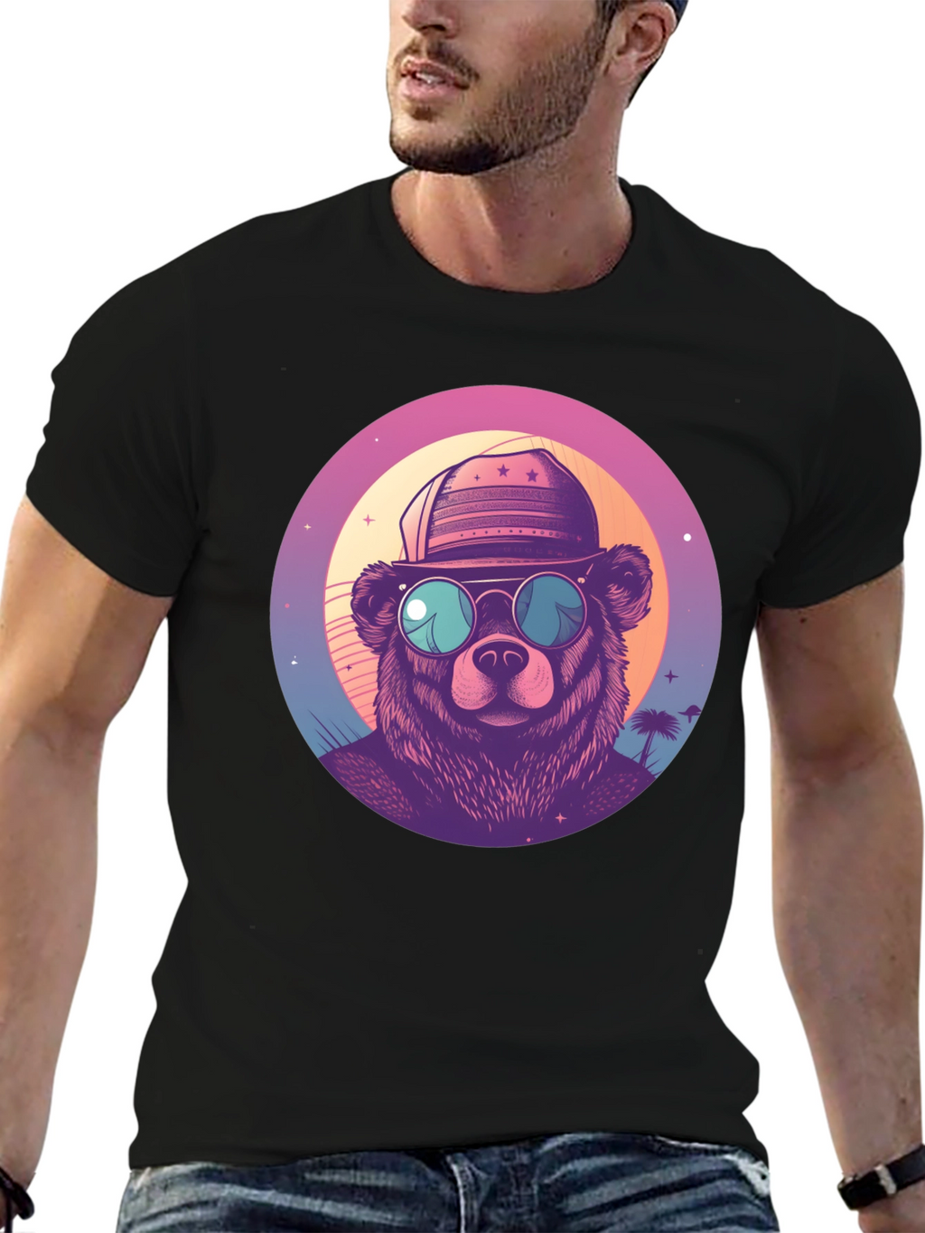Retro Bear Graphic Tee