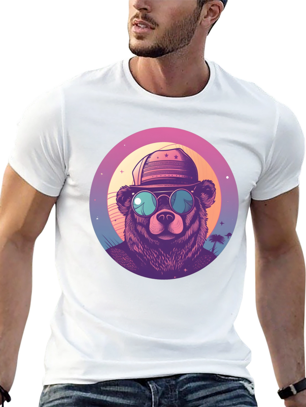 Retro Bear Graphic Tee