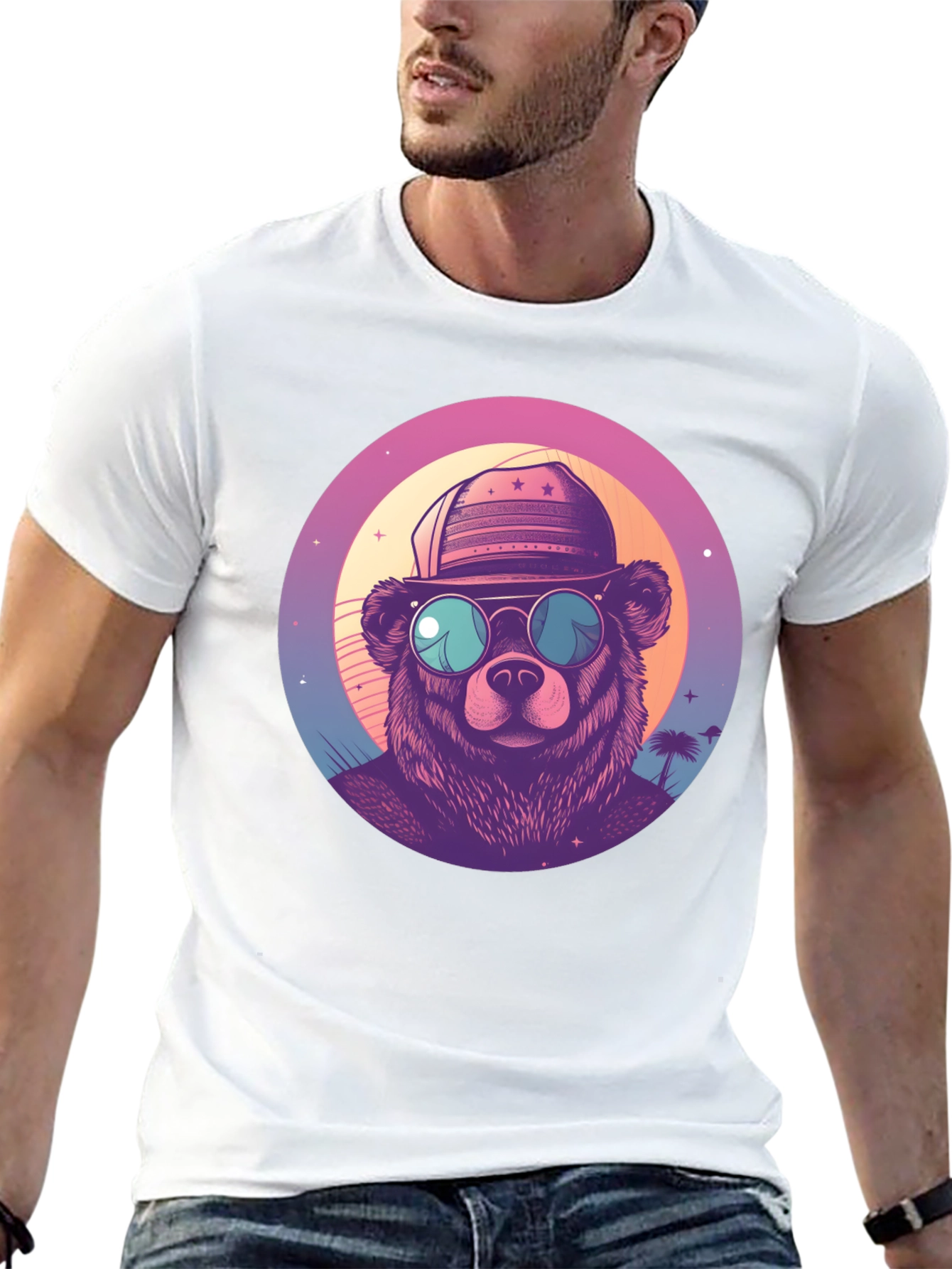 Retro Bear Graphic Tee