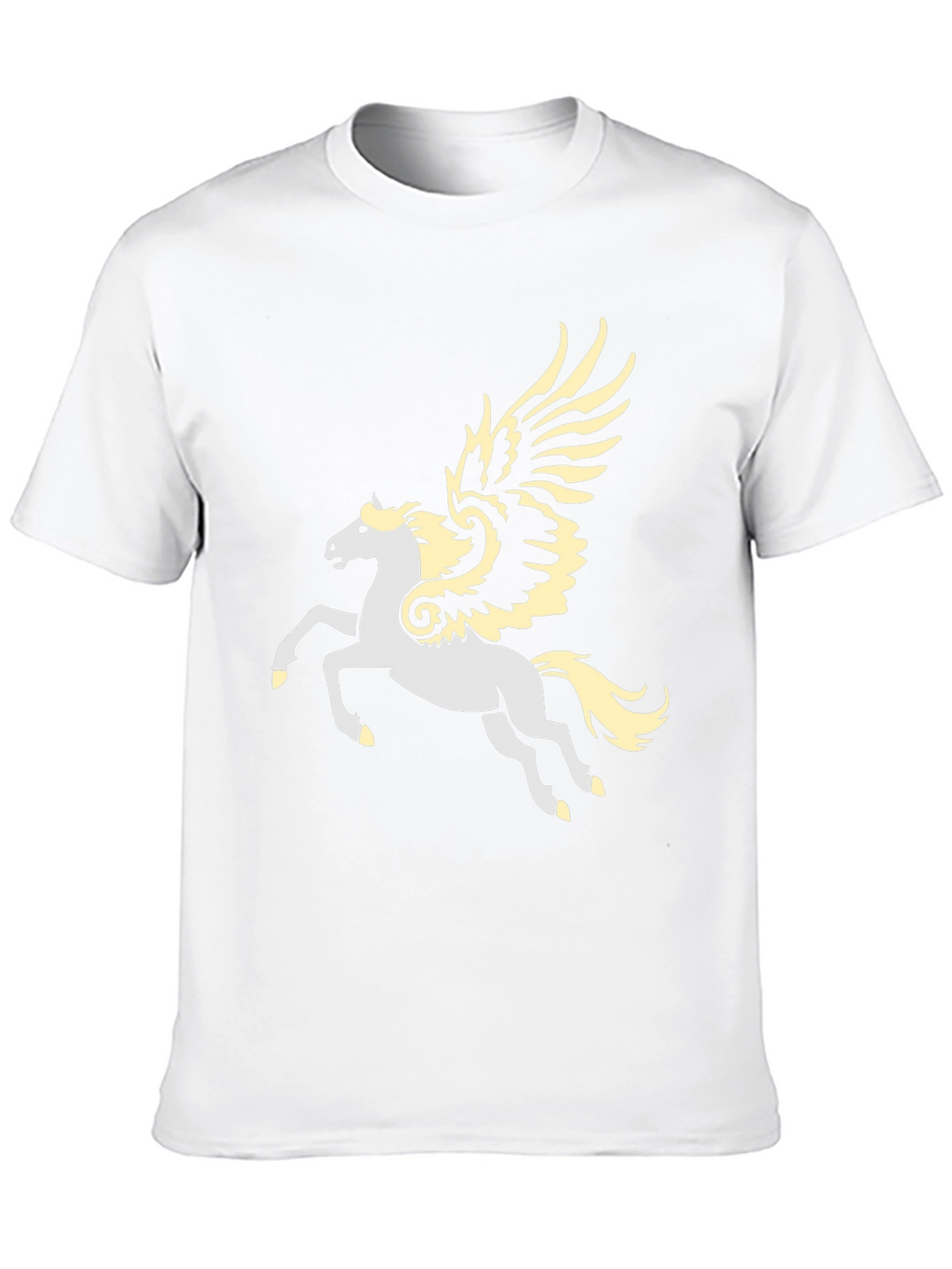 Pegasus Graphic T-Shirt - Black Cotton Blend