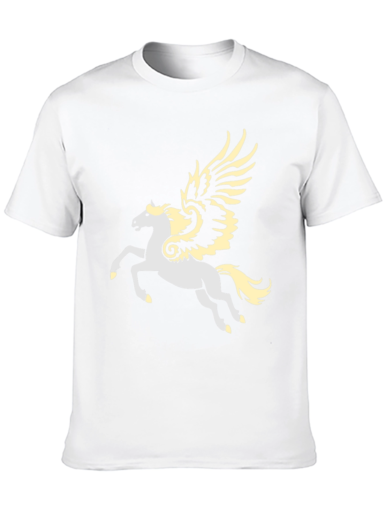 Pegasus Graphic T-Shirt - Black Cotton Blend