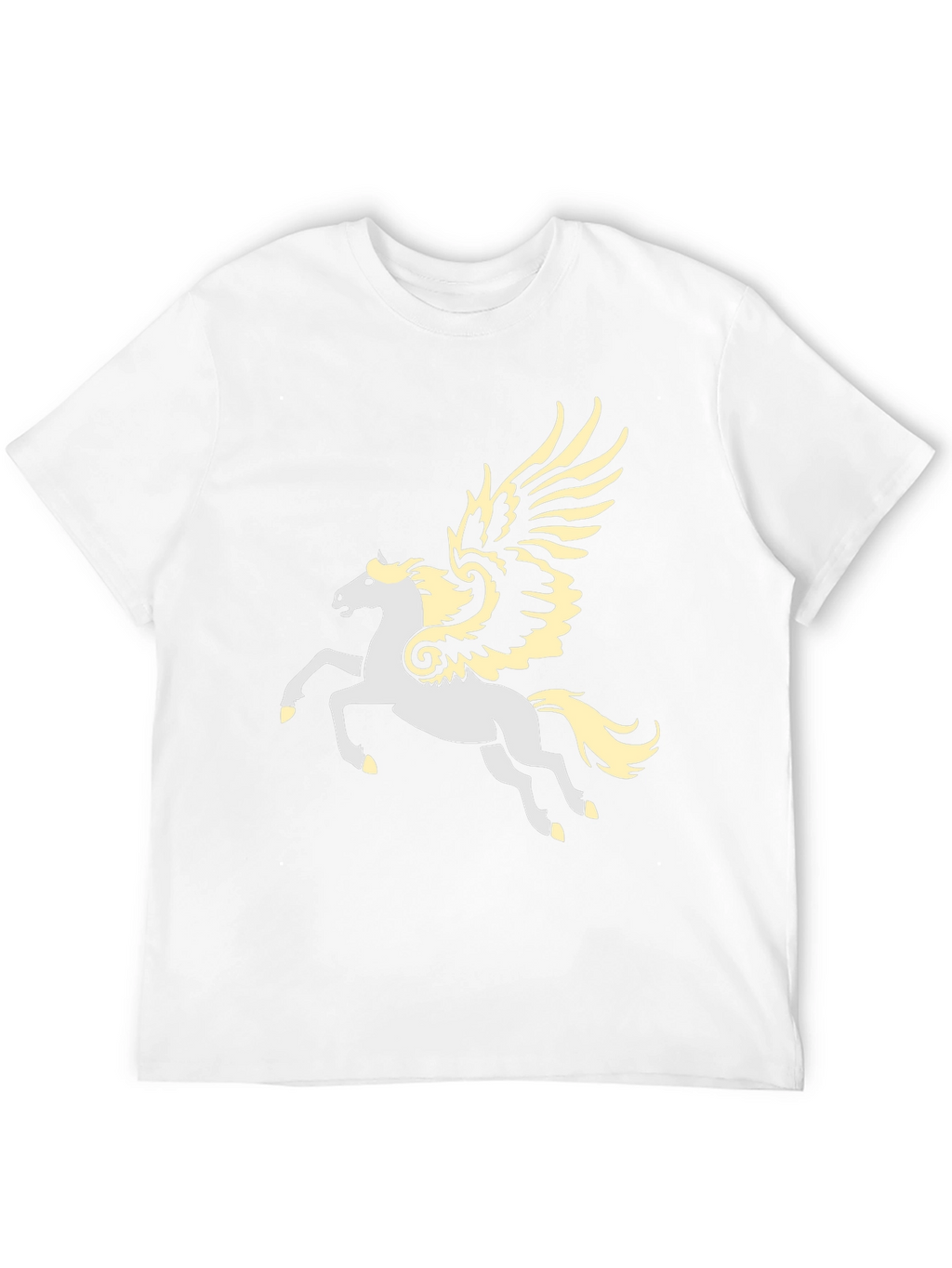 Pegasus Graphic T-Shirt - Black Cotton Blend