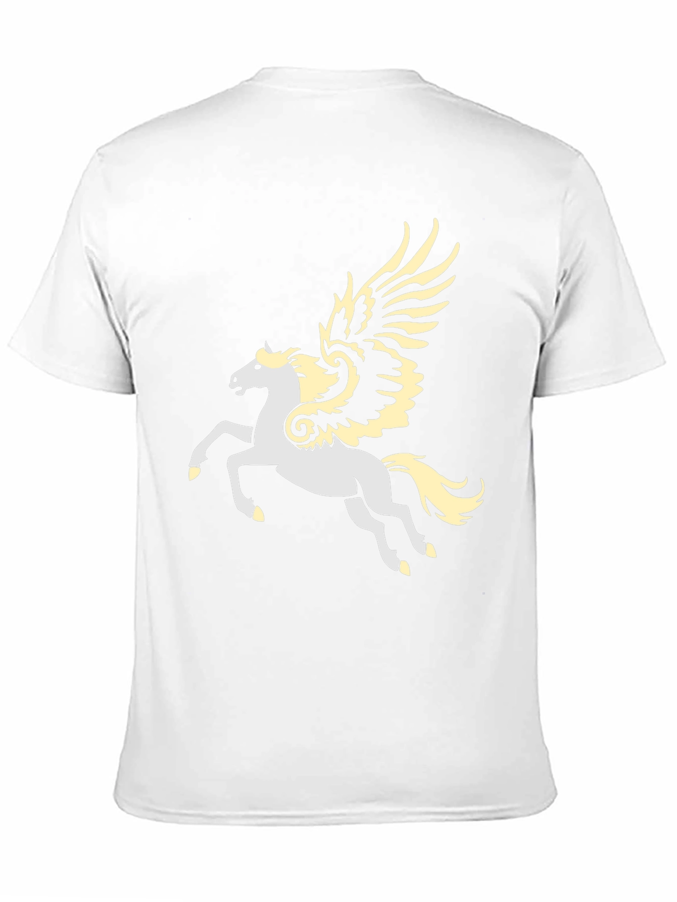 Pegasus Graphic T-Shirt - Black Cotton Blend