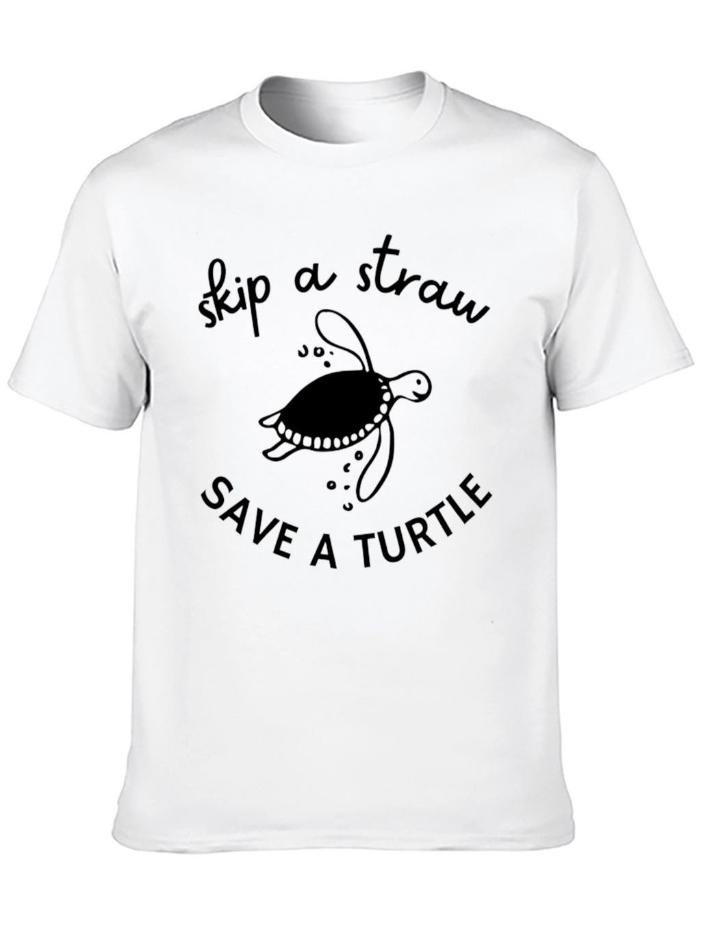 Skip a Straw Save a Turtle T-Shirt