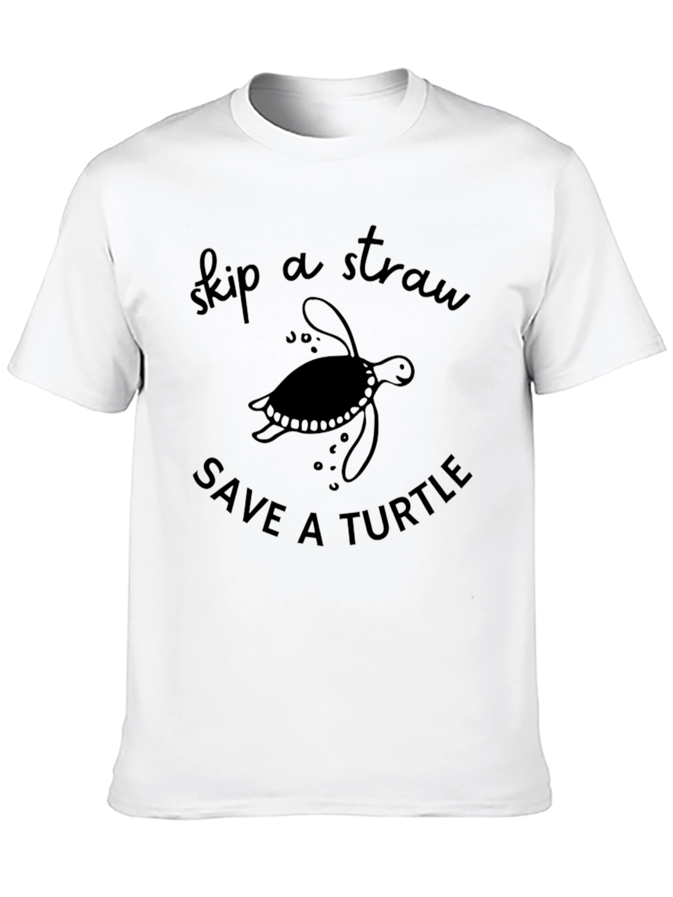 Skip a Straw Save a Turtle T-Shirt