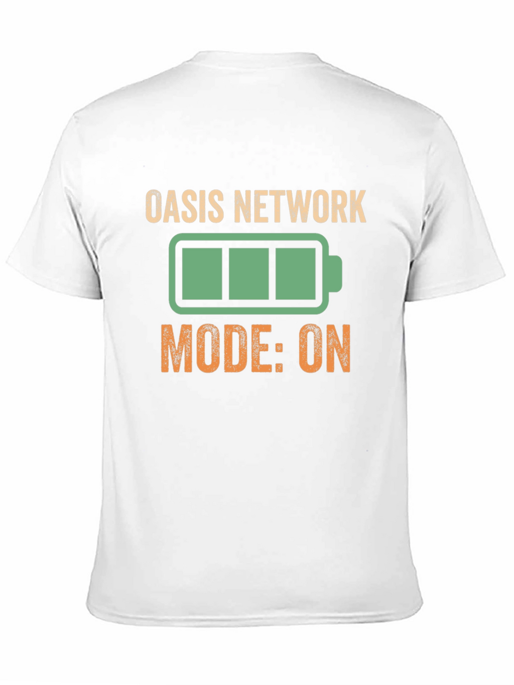 Oasis Network Mode On Black Graphic Tee