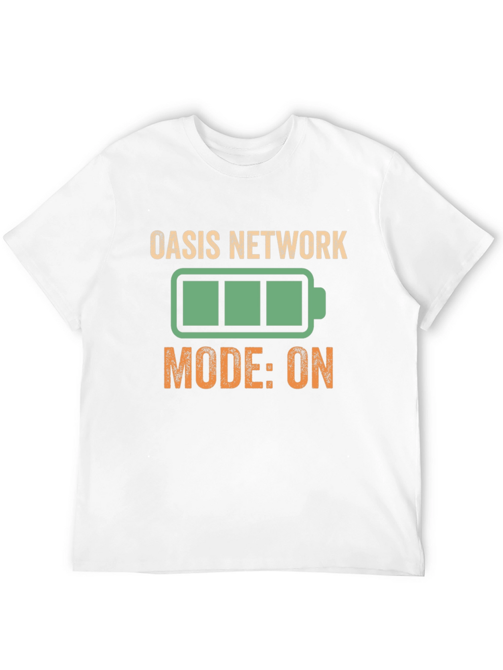 Oasis Network Mode On Black Graphic Tee